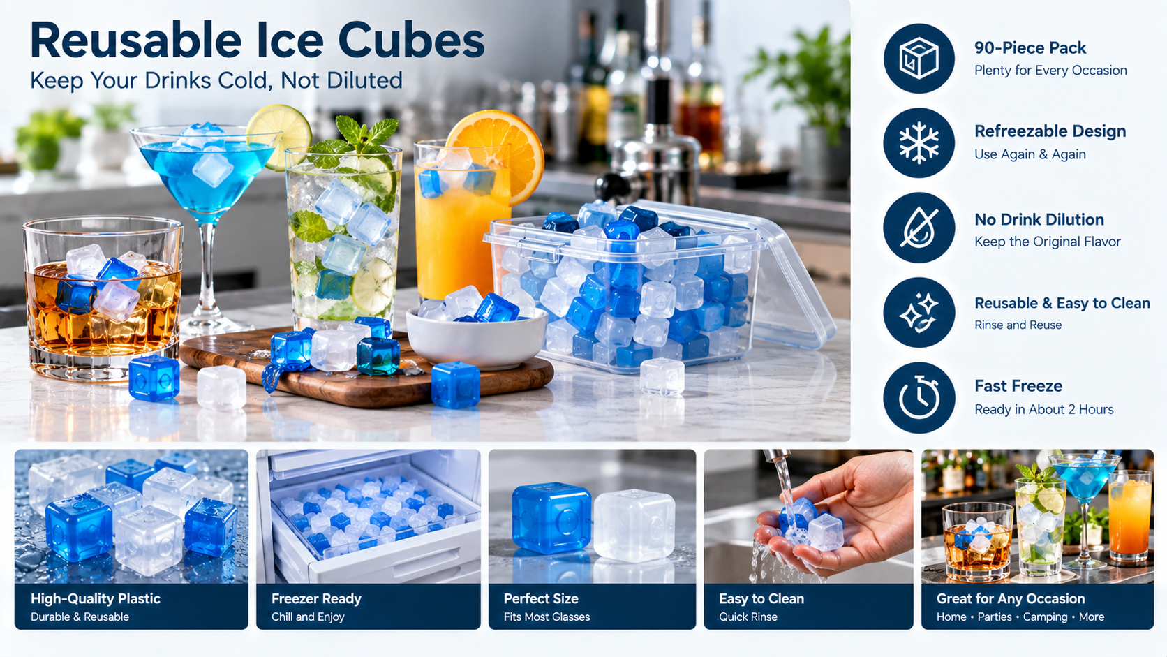 Reusable Ice Cubes: A Smart Way to Keep Drinks Cold