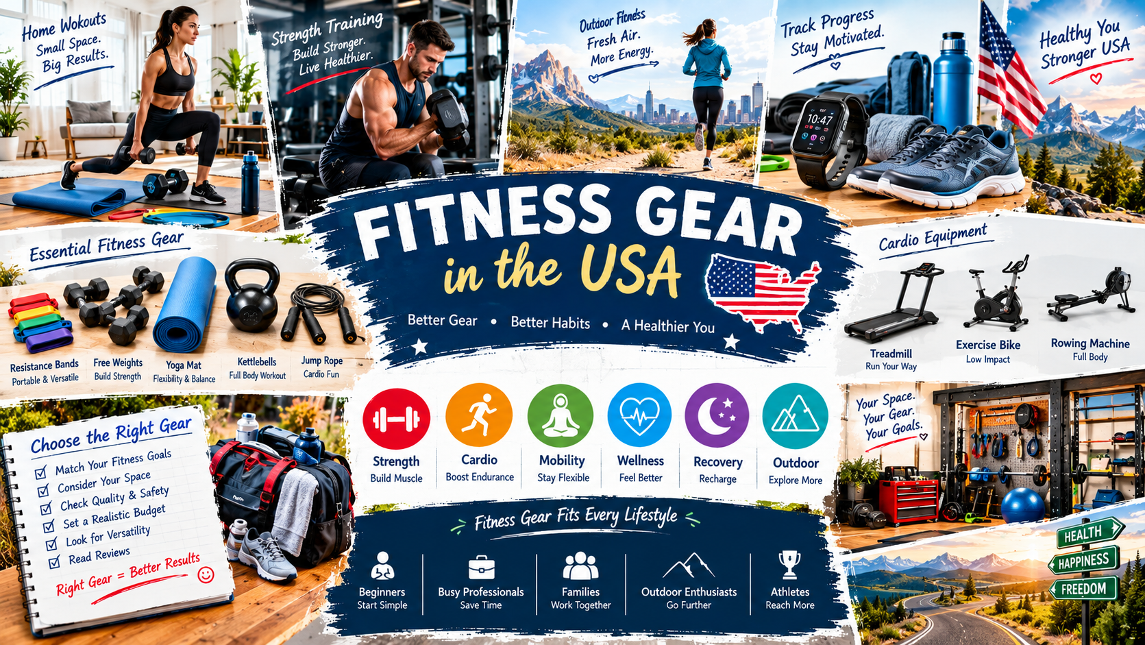 Fitness Gear in the USA: A Unique Guide to Choosing the Right Equipment for Your Workout