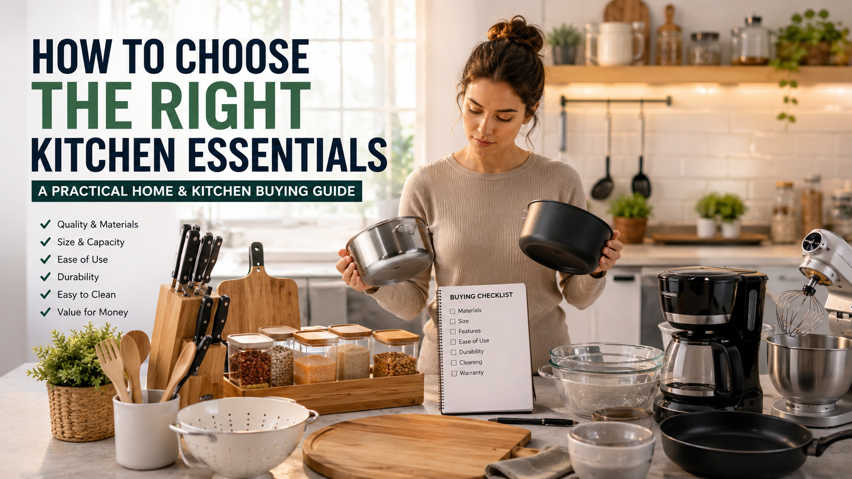 How to Choose the Right Kitchen Essentials: A Practical Home &amp; Kitchen Buying Guide