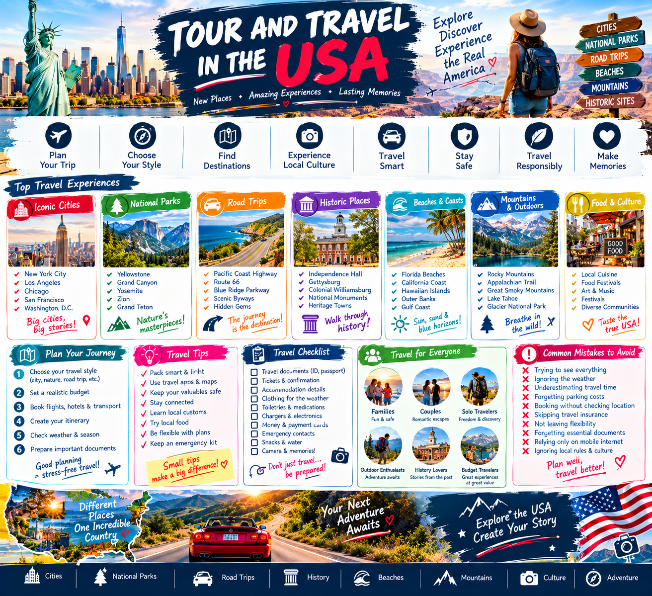 Tour and Travel in the USA: A Unique Guide to Exploring America