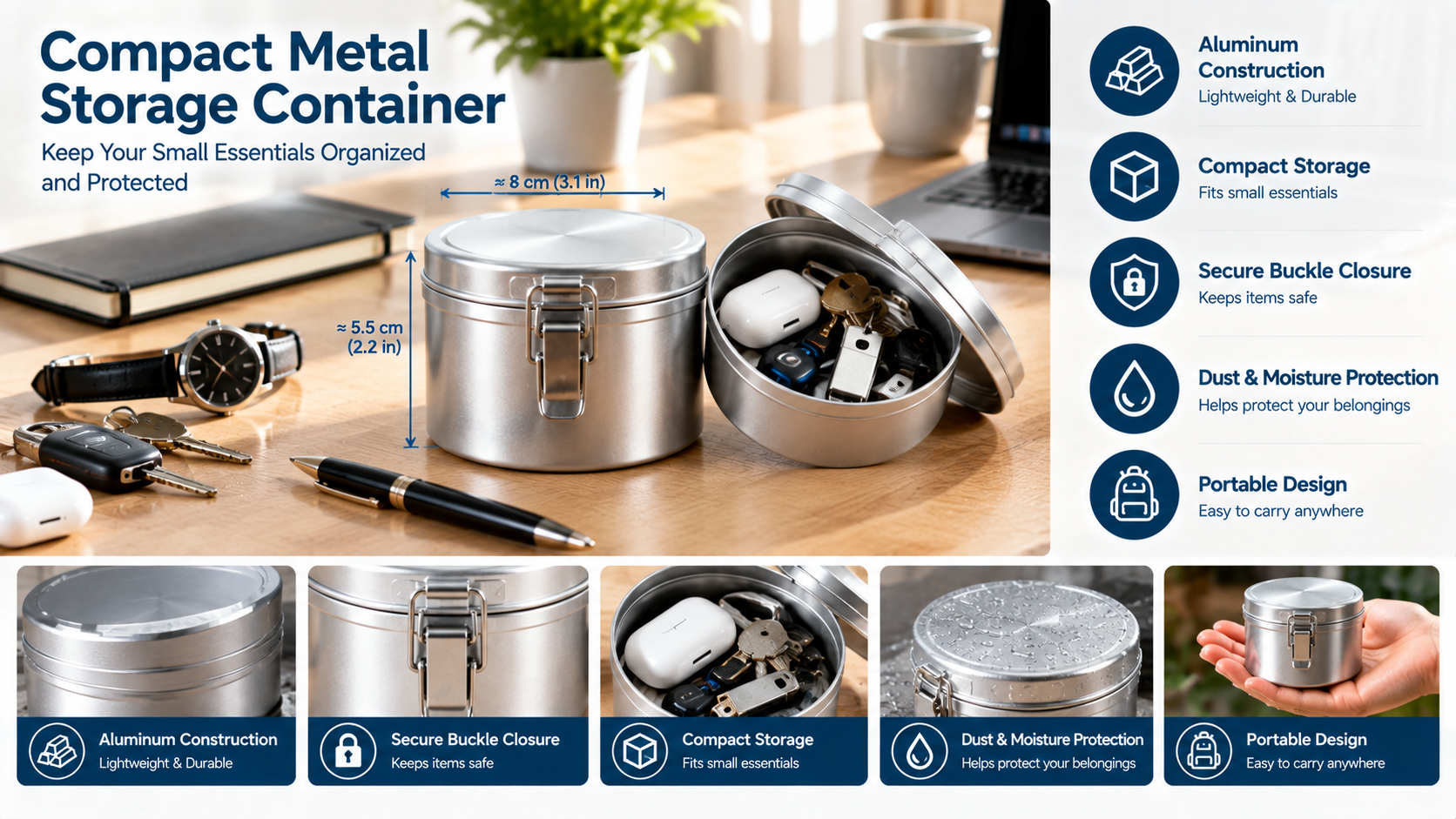 COSKOVOY Metal Storage Container: Compact Storage Buying Guide